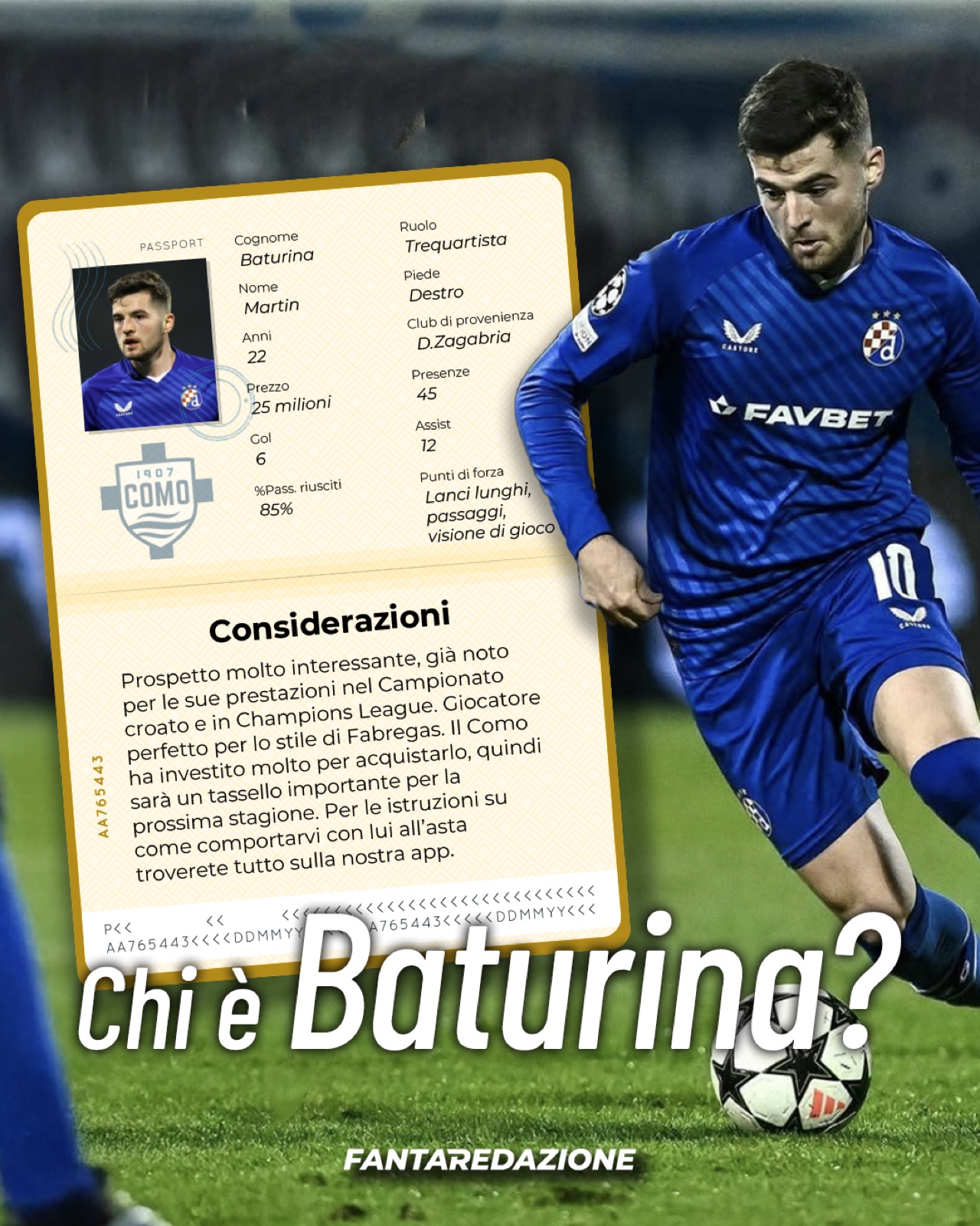 Fantaredazione · Identikit giocatore: Chi è Baturina?