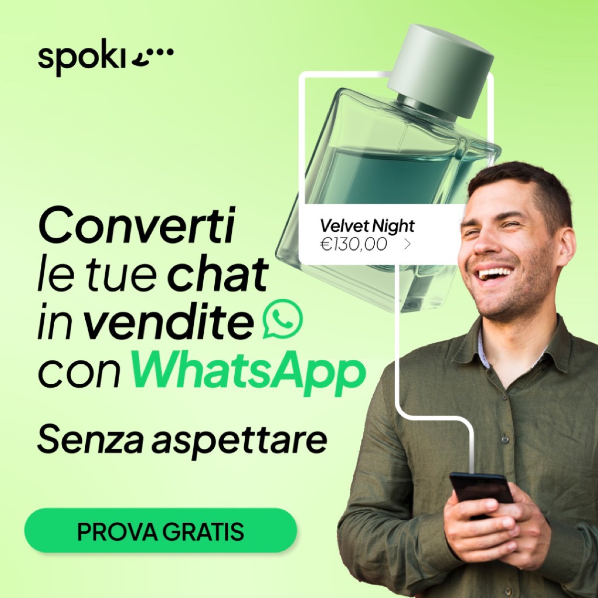 ADV Spoki · Converti le tue chat in vendite con WhatsApp