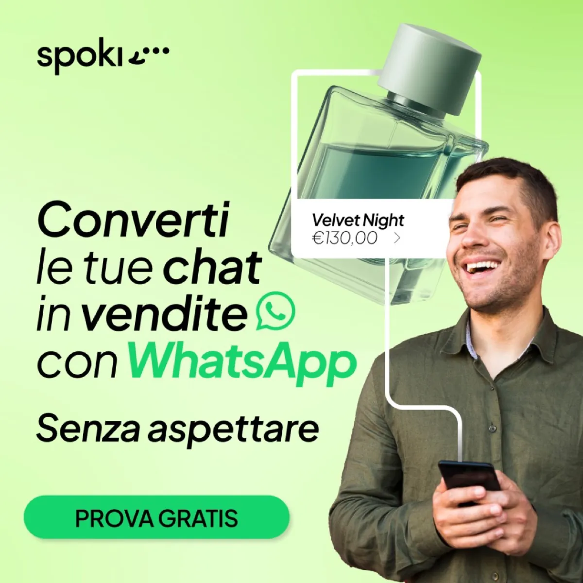 ADV Spoki · Converti le tue chat in vendite con WhatsApp